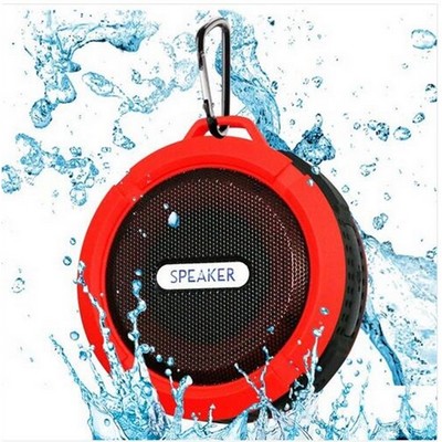 Outdoor Wireless Waterproof Bluetooth Speaker with Carabiner