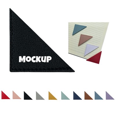 Triangle Shape Leather Bookmark